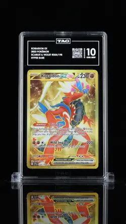 2023 POKEMON SVI EN-SCARLET & VIOLET HYPER RARE #254 KORAIDON EX PSA 10 TAG - Image 1