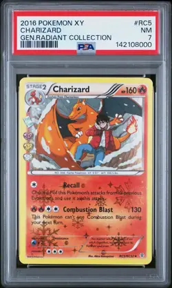 Pokemon TCG - Charizard XY Generations Radiant Collection (RC5/RC32) PSA NM 7 - Image 1