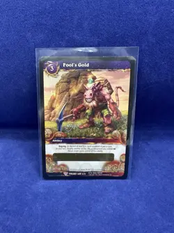 Word of Warcraft TCG - Fool's Gold - Loot Card - Unscratched - Image 1