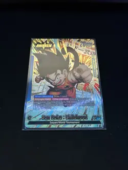 Son Goku : Childhood FB06-025 Leader Alternate Art Dragon Ball Card Rivals Clash - Image 2