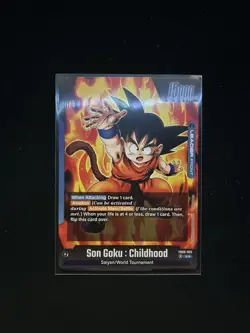 Son Goku : Childhood FB06-025 Leader Alternate Art Dragon Ball Card Rivals Clash - Image 4