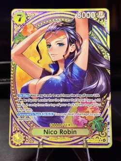 🏴‍☠ ONE PIECE Card Game Nico Robin EB03-055 SP Parallel Heroines English - Image 1
