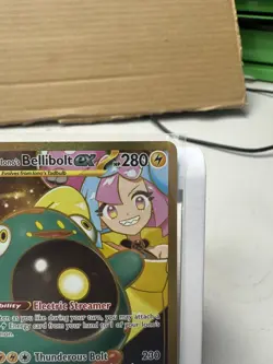 Pokemon TCG Ionos Bellibolt ex 188/159 Journey Together Gold Hyper Rare Card NM - Image 3