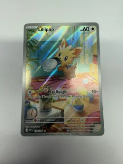 Pokemon TCG Lillipup 154/086 White Flare Illustration Rare Card NM/M Condition - Image 1