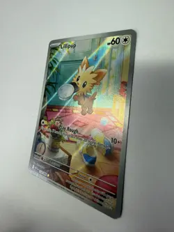 Pokemon TCG Lillipup 154/086 White Flare Illustration Rare Card NM/M Condition - Image 3