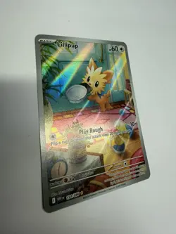 Pokemon TCG Lillipup 154/086 White Flare Illustration Rare Card NM/M Condition - Image 4