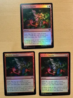 MTG Reckless Impulse X3 Foil Cards, Innistrad: Crimson Vow - Image 1