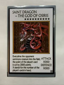 Slifer The Sky Dragon Egyptian God Card Anime Yugioh Rare Alt Art Illustrator - Image 1