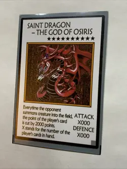 Slifer The Sky Dragon Egyptian God Card Anime Yugioh Rare Alt Art Illustrator - Image 5