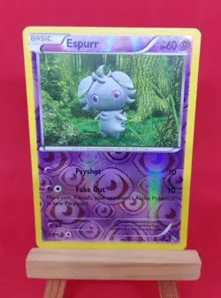 42/106 Espurr Reverse Holo XY Flashfire 2014 Pokemon TCG Card - Image 1