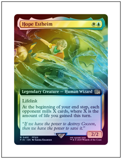 1x Hope Estheim, Extended Art Foil, Final Fantasy, Magic MTG NM - Image 1