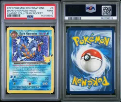 2021 POKEMON CELEBRATIONS CLASSIC COLLECTION #8 DARK GYARADOS-HOLO PSA 9 - Image 2