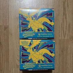 Pokemon Ascended Heroes Pokemon Center PC Exclusive ETB - New Sealed X2 - Image 1