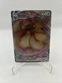 CRIMP ERROR SWSH087 Eevee VMAX Pokemon TCG Sword & Shield Promo Shining Fates - Image 1