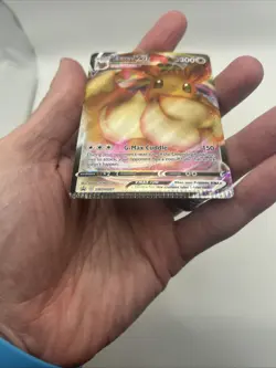 CRIMP ERROR SWSH087 Eevee VMAX Pokemon TCG Sword & Shield Promo Shining Fates - Image 4