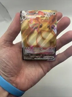 CRIMP ERROR SWSH087 Eevee VMAX Pokemon TCG Sword & Shield Promo Shining Fates - Image 5