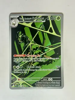 Team Rocket’s Spidops Illustration Rare 187/182 Destined Rivals Pokemon TCG - Image 1