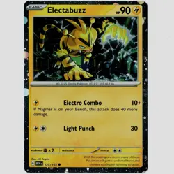 **HD COSMOS HOLO** Electabuzz MEW 125/165 - Pokemon 151 Promo - Image 1
