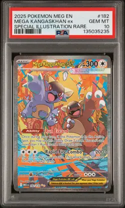 2025 POKEMON MEG EN-MEGA EVOLUTION #182 MEGA KANGASKHAN EX PSA 10 - Image 1