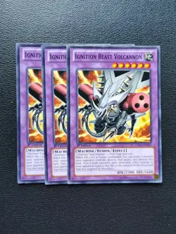 Yu-Gi-Oh - Ignition Beast Volcannon 3X - Full Playset - Image 1
