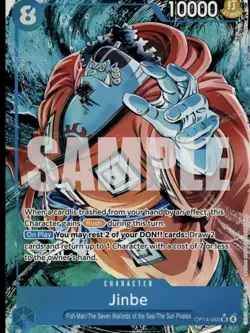 One Piece TCG Jinbe SR Alternate Art OP14-049 The Azure Seas Seven ENGLISH - Image 1