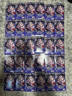 (30) One Piece Op-14 Sleeved Booster Packs LOT Sealed The Azure Seas Seven - Image 1