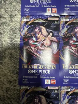 (30) One Piece Op-14 Sleeved Booster Packs LOT Sealed The Azure Seas Seven - Image 2