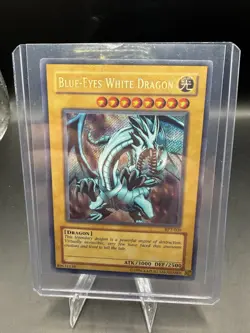 Yu-Gi-Oh TCG Blue-Eyes White Dragon Secret Rare Card BPT-009 Unlimited - Image 1