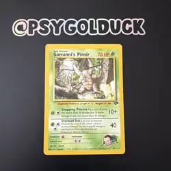 Pokemon TCG Giovanni's Pinsir 24/132 Gym Challenge Non-Holo Rare Card A1 - Image 1