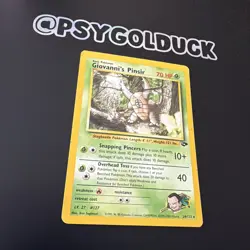 Pokemon TCG Giovanni's Pinsir 24/132 Gym Challenge Non-Holo Rare Card A1 - Image 2