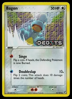 Pokemon Card - Bagon Deoxys 52/107 Common Reverse Holo Stamped - Image 1