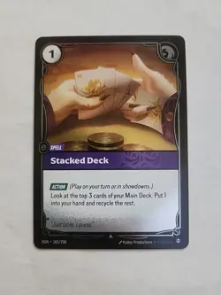 FOIL Stacked Deck 183/298 Riftbound Origins League of legends Card - Image 1