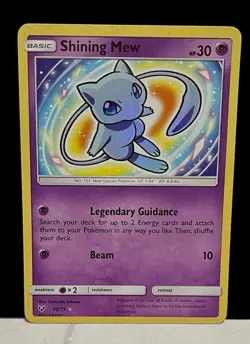 Pokemon Shining Mew 40/73 Shining Legends Holo Card-Near Mint - Image 1