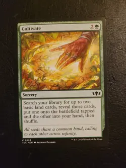 Cultivate TDC Tarkir Dragonstorm Commander Magic MTG 2025 Green Common LP - Image 1