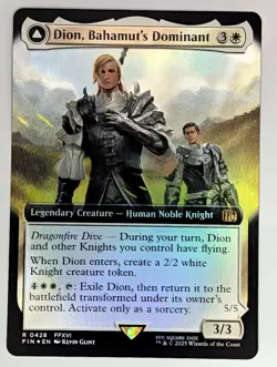 (Foil) Dion, Bahamut's Dominant (Extended Art) (428) FINAL FANTASY Mtg NM - Image 1