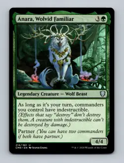 Anara, Wolvid Familiar Commander Legends Non-Foil MTG NM - Image 1