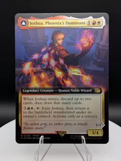 Joshua, Phoenix's Dominant Extended Art 0494 FOIL: Final Fantasy MTG (NM) - Image 1