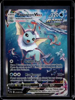 Pokemon SWSH: Sword & Shield Promo Cards Vaporeon VMAX SWSH182 - Image 1