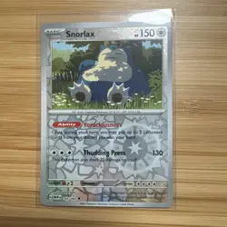 143/165 Snorlax - Pokemon Scarlet & Violet 151 - Reverse Holo - Image 1