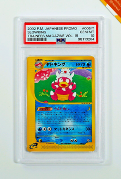 Pokemon PSA 10 Slowking #006/T Trainers Magazine Vol 15 Promo 2002 Japanese - Image 1