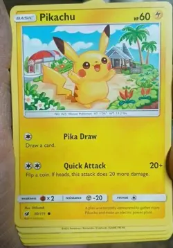 Pokemon TCG Pikachu Crimson Invasion 30/111 Regular Common - Image 1