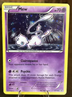 Pokemon Mew XY192 XY Holo Great Condition Fast Shipping - Image 1