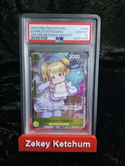 POP 61! PSA 10 Charlotte Pudding ST07-008 Offline Regional Finalist One Piece - Image 1