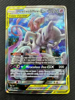 Mewtwo & Mew GX Tag Team SM191 - Pokemon Sun & Moon Black Star Promo Card NM - Image 1