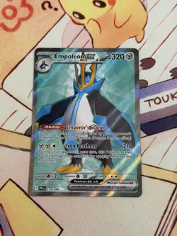 Empoleon EX 114/094 Me02: Phantasmal Flames Holo Full Art Pokemon Card Near Mint - Image 1