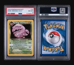 WEEZING HOLO 14/82 - TEAM ROCKET 1999 POKEMON CARD - PSA 8 NM- MINT - Image 4