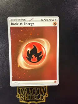 Fire Energy 002 Scarlet & Violet 151 Cosmos Holo Card - NM - Image 1