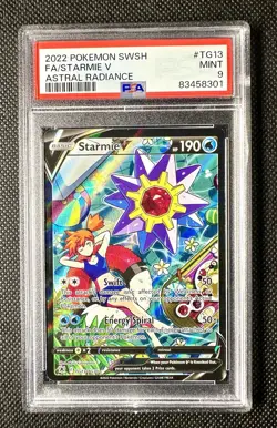 Astral Radiance Starmie v Trainer Gallery Holo Card PSA9 TG13/TG30 Swsh10 - Image 1