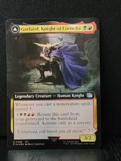 Garland, Knight of Cornelia 0486 FOIL (Extended Art) Final Fantasy MTG - Image 1