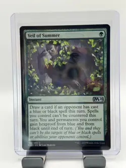 MTG, Veil of Summer Near Mint 198 Core Set 2020 Regular - Image 1